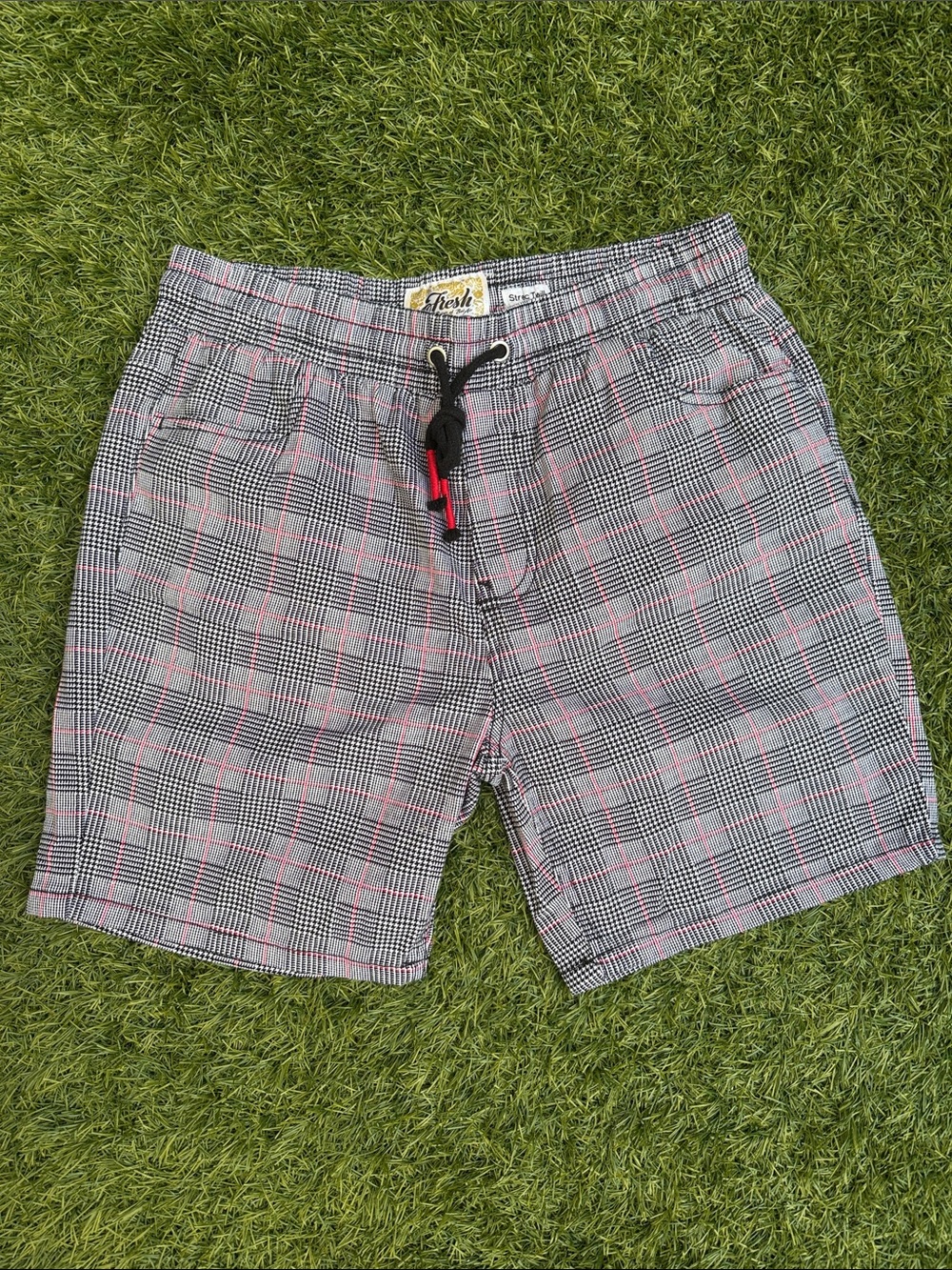 Fresh Prints of Bel-Air Street Twill Plaid Drawstring Shorts Men’s Medium